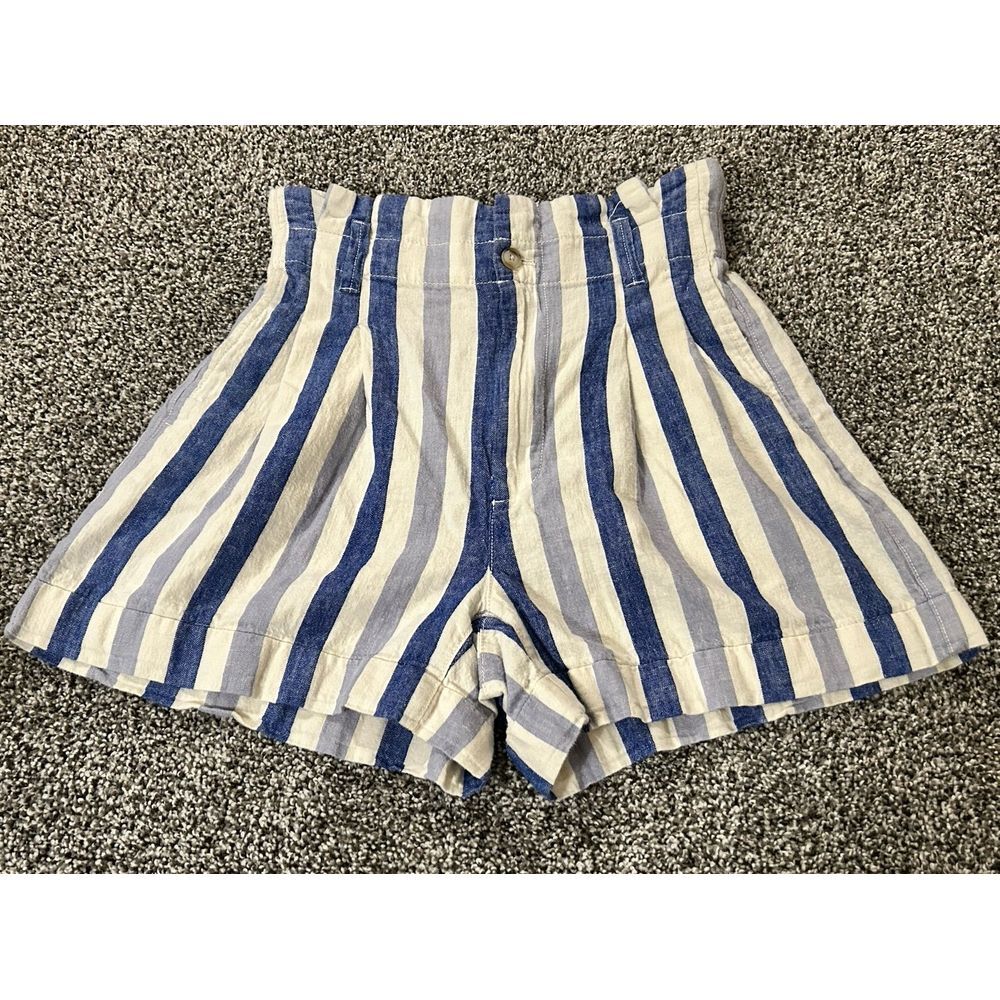 Madewell 00 shirts striped linen‎ high rise. F5